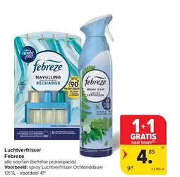 Carrefour Luchtverfrisser Febreze aanbieding
