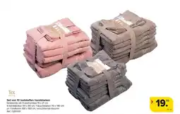 Carrefour Set van 10 badsto en handdoeken aanbieding