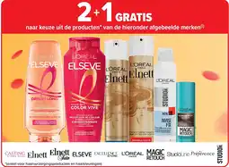 Carrefour naar keuze uit de producten* van de hieronder afgebeelde merken aanbieding