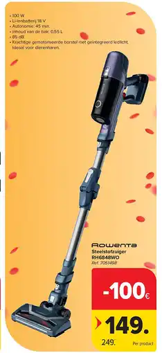 Carrefour Steelstofzuiger RH6848WO aanbieding