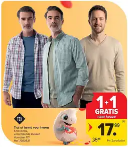 Carrefour Trui of hemd voor heren aanbieding