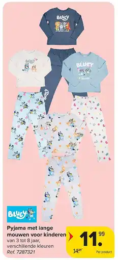 Carrefour Pyjama met lange mouwen voor kinderen aanbieding