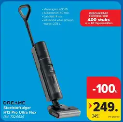 Carrefour Steelstofzuiger H12 Pro Ultra Flex aanbieding