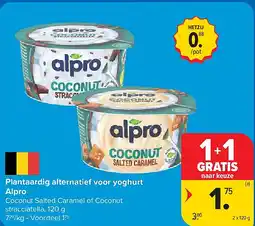 Carrefour Plantaardig alternatief voor yoghurt Alpro aanbieding