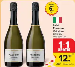 Carrefour Italië Prosecco Velodoro aanbieding
