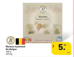 Carrefour Manons hazelnoot De Belgen aanbieding
