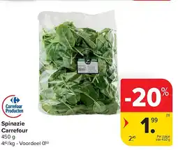 Carrefour Spinazie Carrefour aanbieding