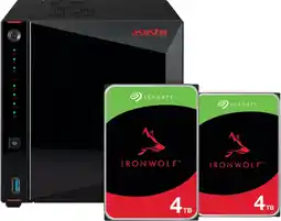Coolblue ASUSTOR AS5404T + Seagate Ironwolf 8TB (2x4TB) aanbieding