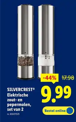 Lidl Elektrische zout- en pepermolen, set van 2 aanbieding