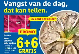 Lidl Verse Zeeuwse holle oesters aanbieding
