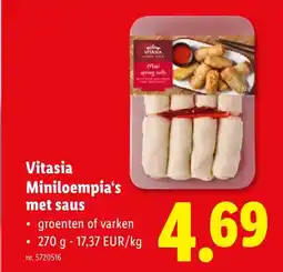 Lidl Miniloempia's met saus aanbieding