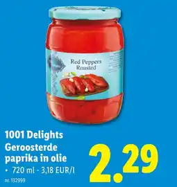 Lidl Geroosterde paprika in olie aanbieding