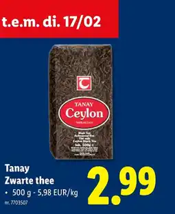 Lidl Zwarte thee aanbieding
