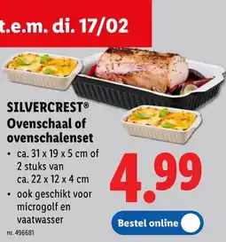 Lidl Ovenschaal of ovenschalenset aanbieding