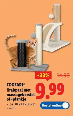 Lidl Krabpaal met massageborstel of -plankje aanbieding