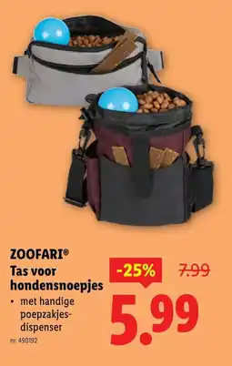 Lidl Tas voor hondensnoepjes aanbieding