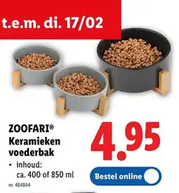Lidl Keramieken voederbak aanbieding