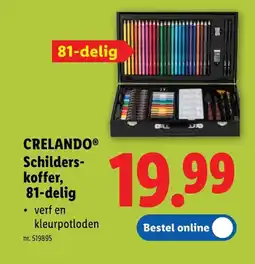 Lidl Schilderskoffer, 81-delig aanbieding