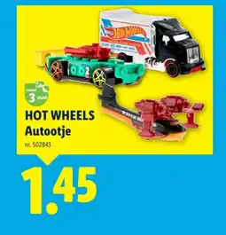 Lidl HOT WHEELS Autootje aanbieding