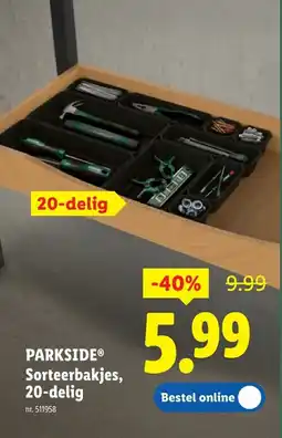 Lidl Sorteerbakjes, 20-delig aanbieding