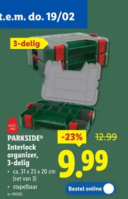 Lidl Interlock organizer, 3-delig aanbieding