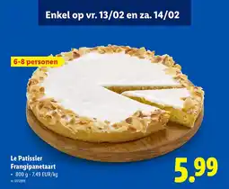 Lidl Le Patissier Frangipanetaart aanbieding