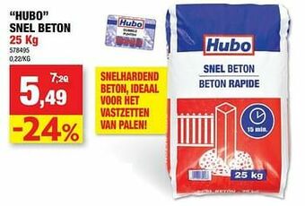 Hubo Hubo snel beton aanbieding