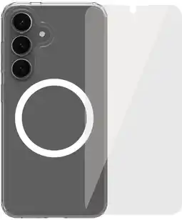 Coolblue BlueBuilt Protective Back Cover Samsung Galaxy S25 Transparant + Screenprotector Glas aanbieding