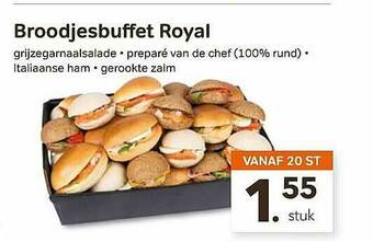 Bon Ap Broodjesbuffet Royal aanbieding