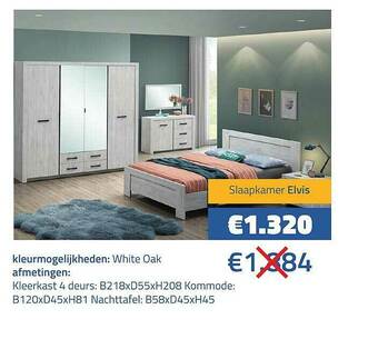 De Prijzenklopper Slaapkamer Elvis aanbieding