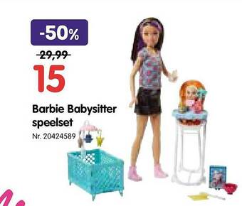 Barbie Babysitter Speelset