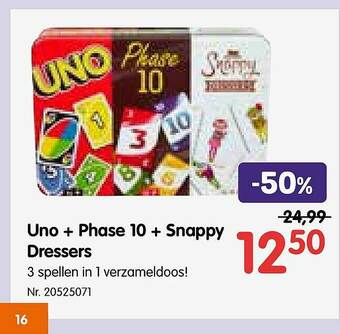 Uno, Phase 10, Snappy Dressers