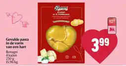 Delhaize Gevulde pasta in de vorm van een hart aanbieding
