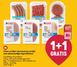 Delhaize Vlees of fijne vleeswaren verrijkt met plantaardige ingrediënten aanbieding