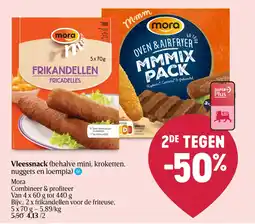 Delhaize Mora Vleessnack aanbieding