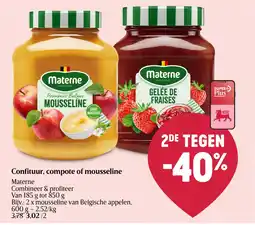 Delhaize Confituur, compote of mousseline aanbieding