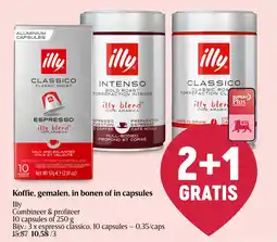 Delhaize Koffie, gemalen, in bonen of in capsules aanbieding