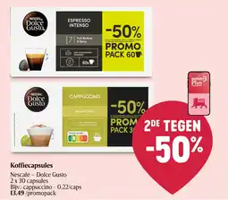Delhaize Koffiecapsules aanbieding