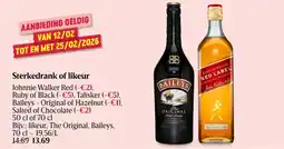 Delhaize Sterkedrank of Likeur aanbieding