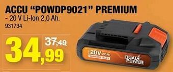 Hubo Powerplus accu powdp9021 premium aanbieding