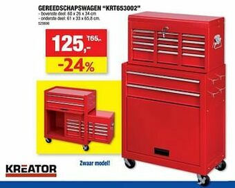 Hubo Gereedschapswagen krt653002 aanbieding