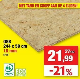 Hubo Osb aanbieding