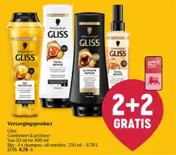Delhaize Gliss Verzorgingsproduct aanbieding