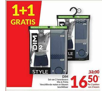Intermarché Dim Herenboxers aanbieding