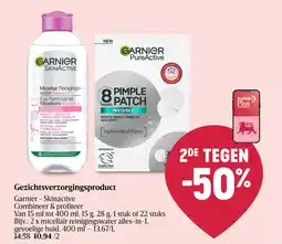 Delhaize Garnier Gezichtsverzorgingsproduct aanbieding