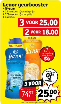 Kruidvat Lenor geurbooster aanbieding