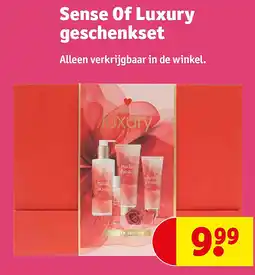 Kruidvat Sense Of Luxury geschenkset aanbieding