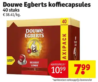 Kruidvat Douwe Egberts koffiecapsules aanbieding
