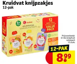 Kruidvat Kruidvat knijpzakjes aanbieding