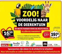 Kruidvat ZOO Planckendael aanbieding